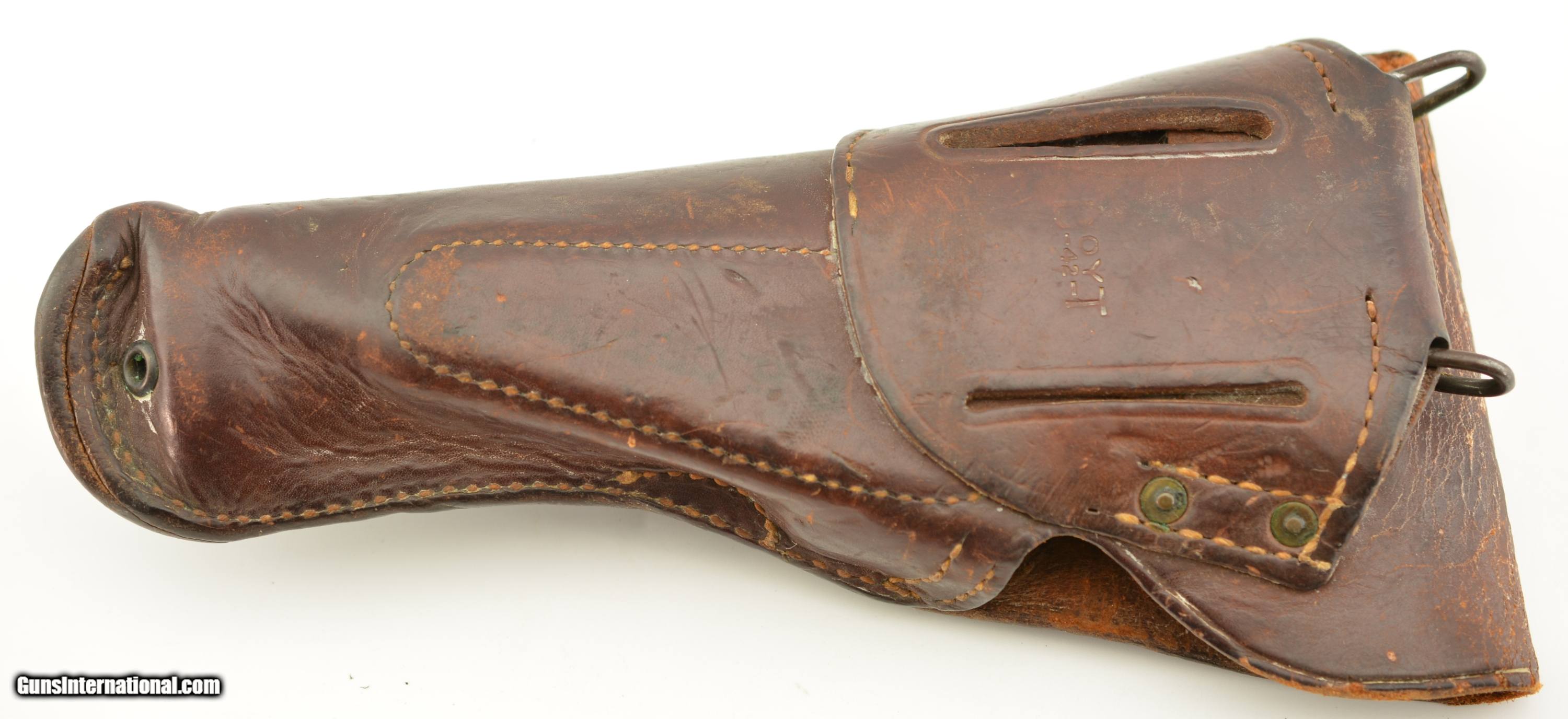 WWII US Colt 1911 leather holster by Boyt 1942