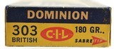 Dominion 303 British CIL Sabre Tip 180 Grain ST Ammo - 2 of 4