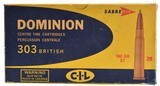 Dominion 303 British CIL Sabre Tip 180 Grain ST Ammo - 1 of 4