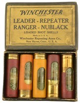 Rare Salesman's Sample Winchester Shotshell Box Leader Nublack Ranger - 1 of 8