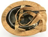 WW2 British Air Raid Helmet with Rare Original Neck Carrier - 6 of 6