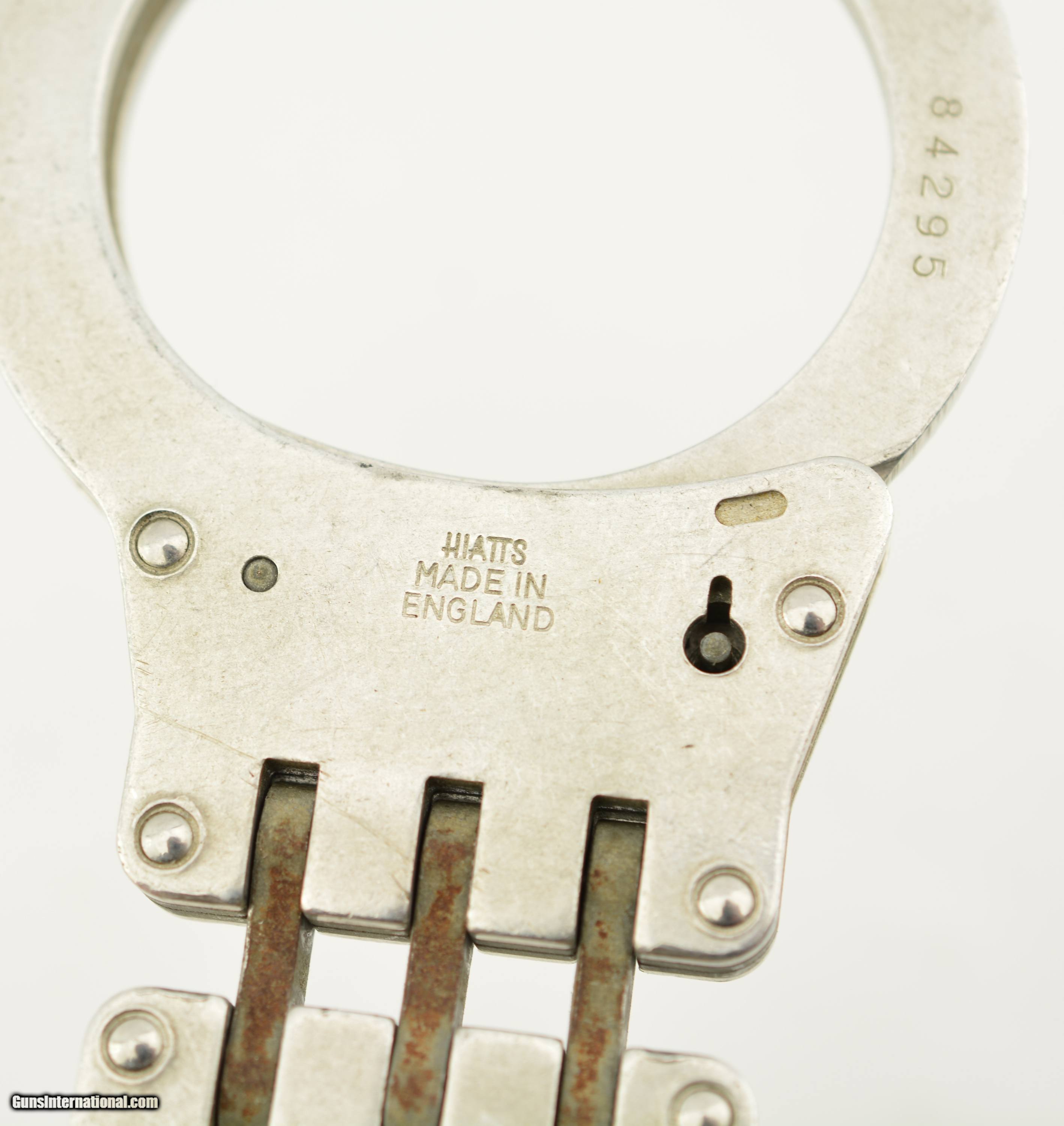 Vintage HIATTS Aluminum Mod. 3050 HINGED handcuff for sale