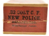 Winchester 32 Colt New Police Picture Box Ammo Partial Box - 5 of 7