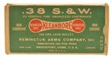 Remington UMC “Dog Bone" Kleanbore Box 38 S&W Ammo Full Box - 1 of 5