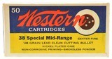 Western Bullseye 38 Special Ammo Mid-Range WC 148 Gr 50 Rds. - 1 of 7