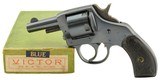 Excellent Harrington & Richardson Victor DA Blued Revolver w/ Box - 1 of 15