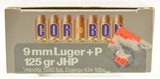 COR®BON 9mm +p 125gr JHP - 60 Rounds ammo - 2 of 3