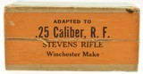 Full Box Winchester 25 Stevens RF Ammunition 50 Rounds Black Powder - 2 of 7