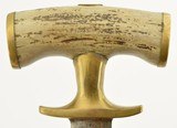 WWI Push Dagger Stag Handle w/ Ross Rifle Bayonet Scabbard - 4 of 11