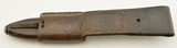 WWI Push Dagger Stag Handle w/ Ross Rifle Bayonet Scabbard - 10 of 11
