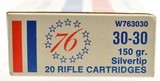 Winchester Bicentennial "76" 30-30 Win. 150 GR. Silver Tip - 2 of 7