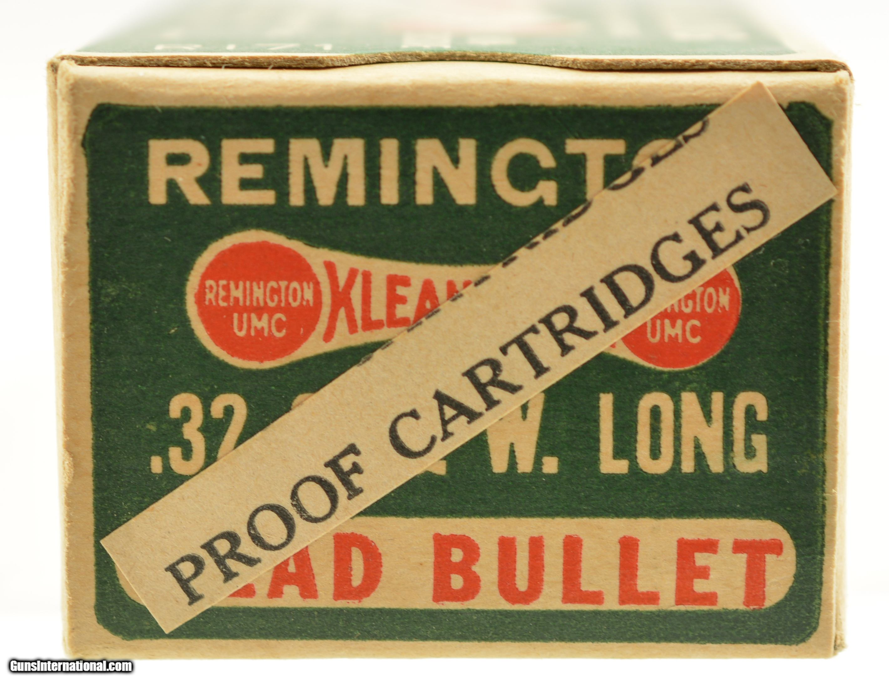 Rare 1930's Remington 32 S&W Long Proof Cartridges Dog Bone