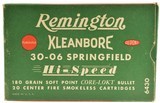 Post War Remington Kleanbore Hi-Speed 30-06 Ammo 180 Gr Soft Point - 1 of 5