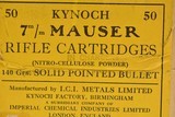 Vintage Kynoch 7mm Mauser Rifle Cartridges in Chargers - 2 of 5