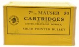 Vintage Kynoch 7mm Mauser Rifle Cartridges in Chargers - 3 of 5