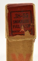 Scarce Early Winchester Smokeless 38-55 Full Patch 1915 Style Full Box - 5 of 7