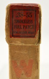 Scarce Early Winchester Smokeless 38-55 Full Patch 1915 Style Full Box - 3 of 7