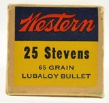 Full Box Western “Bullseye" Target Logo 25 Stevens Rim Fire Ammo 50 Rd - 5 of 7