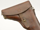 WWI Swiss M 1900 / 06 Luger pistol Holster RH Brown 1916 - 4 of 5