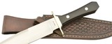 Excellent Custom J.P. Jones Coffin Handle Bowie Knife & Sheath - 1 of 12
