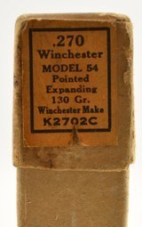 Early 270 Winchester Model 54 Ammo 2 Piece Expanding Bullet Full 1924- - 5 of 7
