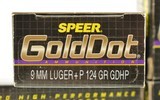 Speer GolDot 9mm Luger+P 124gr. GDHP 80 Rounds - 2 of 3
