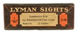 Lyman Sights Combo Rear for Win. Model 61 .22 Calibers used - 5 of 7