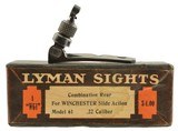 Lyman Sights Combo Rear for Win. Model 61 .22 Calibers used - 1 of 7