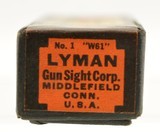 Lyman Sights Combo Rear for Win. Model 61 .22 Calibers used - 7 of 7