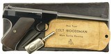 Colt 1st Series Target Woodsman Pistol w/ Original Box & Target - 1 of 15