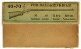 Rare 1890's Picture Box Winchester 40-70 Ballard Rifle Ammo Full Paper - 1 of 8