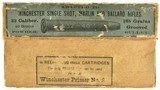 Scarce Early Black Powder Blue Label Winchester 32-40 Ammo 1st Type - 1 of 7