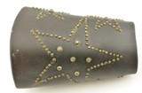 Antique Leather Star Cowboy Roping Cuffs late 1800s - 2 of 9