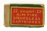 Rare Full Box Clinton Cartridge Co. 22 Short Smokeless Ammo - 4 of 7