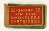 Rare Full Box Clinton Cartridge Co. 22 Short Smokeless Ammo - 2 of 7