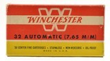 Excellent Winchester 32 ACP Ammo "1946" Style Full Box - 6 of 7