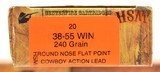 HSM Cowboy Action 38-55 Ammunition 240 Grain RNFP Bullets 60 Rounds - 2 of 3