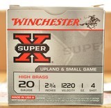 Winchester Super X 20ga high brass 2 3/4in 1oz. #4 lead= 250 Rnds - 3 of 4