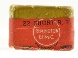 Full Sealed! 1st Remington UMC 22 Short Lesmok Ammo Red & Green - 3 of 6