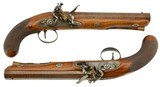 Beautiful Pair of Scottish Traveling Pistols by Hunter of Edinburgh - 1 of 15