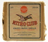 Remington UMC Nitro Club 20 Ga Paper Shotgun Flying Duck Infallible - 1 of 6