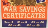 Original Canadian WWII Savings Certificates Card Poster Ca. 1940-45 - 2 of 5