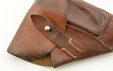 WWII German PPK Brown Leather Commercial Holster - 4 of 5