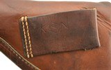 WWII German PPK Brown Leather Commercial Holster - 3 of 5