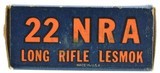 US Cartridge Co. 22 LRLesmok Blue & Orange 1926 NRA Target Issue Amm - 2 of 7
