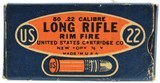 US Cartridge Co. 22 LRLesmok Blue & Orange 1926 NRA Target Issue Amm - 1 of 7