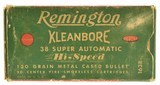 Full Box Remington Hi-Speed 38 Super Automatic Ammo 130 Grain Metal Ca - 1 of 5