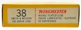 Winchester 38 Smith & Wesson Ammo 145 Grain Lead RN 50 Rounds - 2 of 4