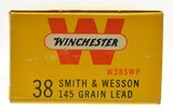 Winchester 38 Smith & Wesson Ammo 145 Grain Lead RN 50 Rounds - 3 of 4