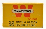 Winchester 38 Smith & Wesson Ammo 145 Grain Lead RN 50 Rounds - 3 of 4